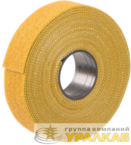 Хомут-липучка ХКл 20мм желт. (5м/ролл) IEK 