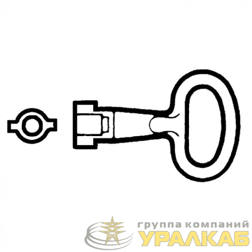 Ключ для замка с двойной бороздкой 5мм SchE 