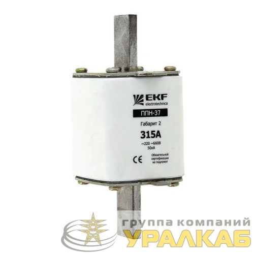 Вставка плавкая ППН-37 400/350А габарит 2 PROxima EKF 