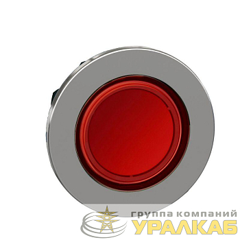 Головка сигнальной лампы 22мм красн. с подсвет. заподлицо металл SchE 