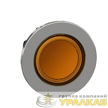 Головка сигнальной лампы 22мм оранж. с подсвет. заподлицо металл SchE 
