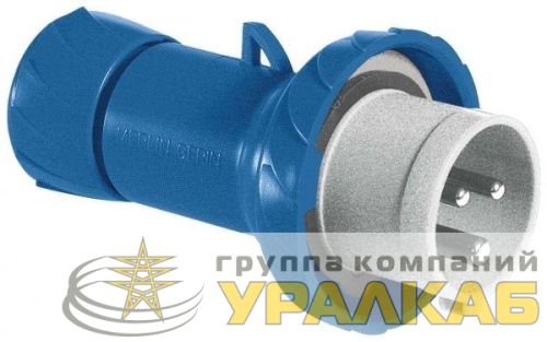 Вилка кабельная 16А 2P+E 220В винт. IP67 SchE 