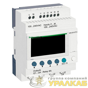 Реле ZELIO LOGIC 6ВХ/4ВЫХ 100-240V SchE 