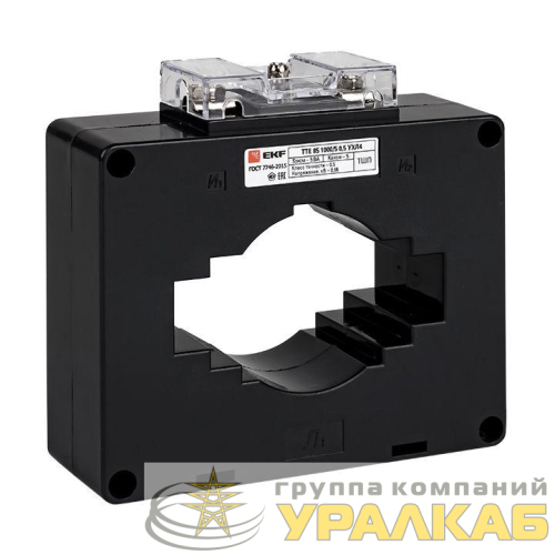 Трансформатор тока ТТЕ 85 1200/5А кл. точн. 0.5 10В.А EKF /tc-85-1200