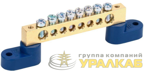 Шина нулевая ШНИ-8х12-8-У2-С на двух угловых изоляторах IEK 
