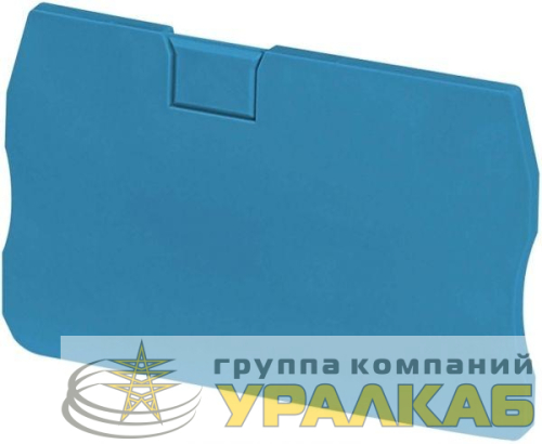 Крышка торцевая шир. 2.2мм 2 точки подкл. син. под пруж. клемм Nsytrr22/Nsytrp22 SchE 