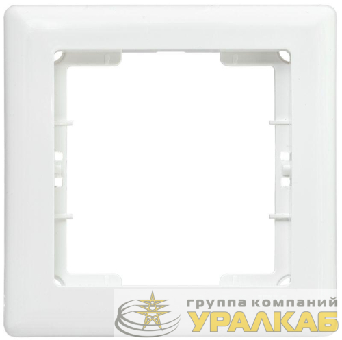 Рамка 1-м BOLERO РГ-1-ББ бел. IEK 