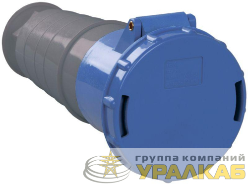 Розетка кабельная 63А 220В 2P+PE ССИ-233 IP54 IEK 