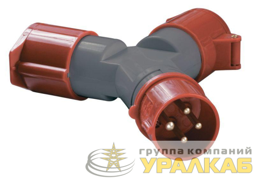 Адаптер 2-х луч. 16А 3P+PE 380В IP44 TS1012-214 IEK 