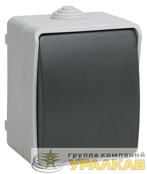 Выключатель кнопочный 1-кл. ОП Форс 10А IP54 ВСк20-1-0-ФСр сер. IEK 
