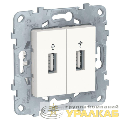 Коннектор-USB 2-м UNICA NEW бел. SchE 