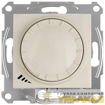 Светорегулятор (диммер) Sedna LED поворотно-нажимной универс. 4-400Вт бежев. SchE 
