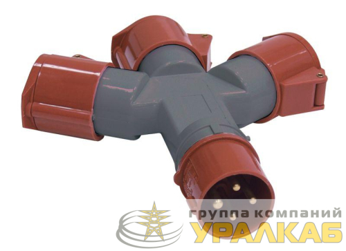 Адаптер 3-х луч. 16А 3P+PE 380В IP44 TS1013-214 IEK 