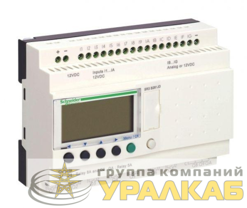 Реле модульное интелект. Zelio Logic 16вх/10вых питание 24В SchE 