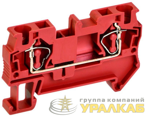 Клемма пружинная КПИ 2в-4 41А красн. IEK 