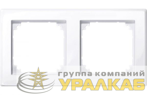 Рамка 2-м Merten монтаж. M-SMART активно бел. SchE 