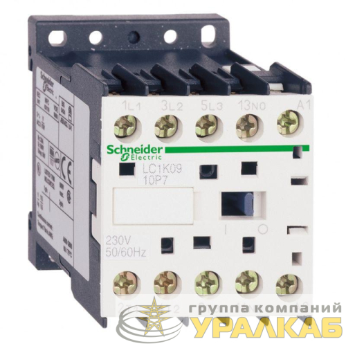Контактор 3п 9А K09 1НО 230В AC SchE 
