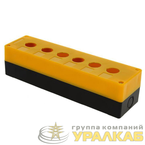 Корпус КП106 6 кнопок пластик. желт. EKF 