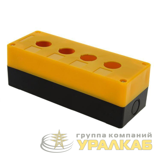 Корпус КП104 4 кнопки пластик. желт. EKF 