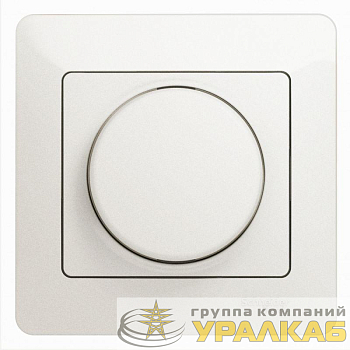 Светорегулятор (диммер) Glossa LED RC 630Вт/В.А в сборе перламутр SchE 