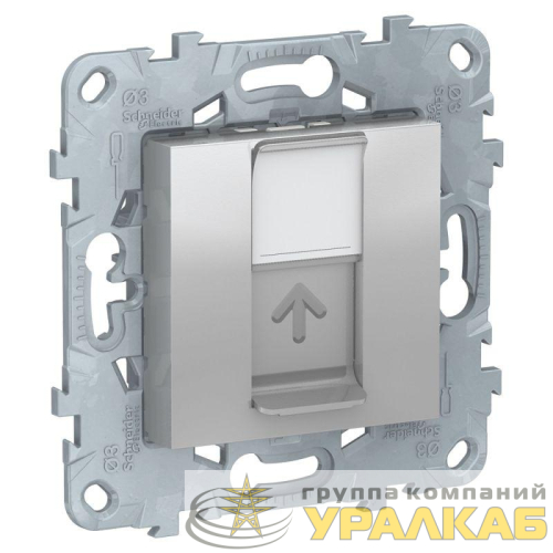 Механизм розетки компьютерная UNICA NEW RJ45 одиноч. кат.6 UTP беж. SchE 