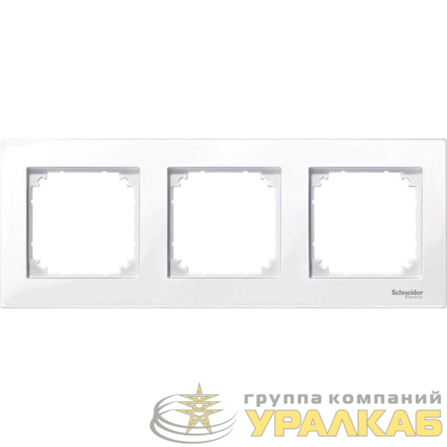 Рамка 3-м Merten M-Plan акт. бел. SchE 
