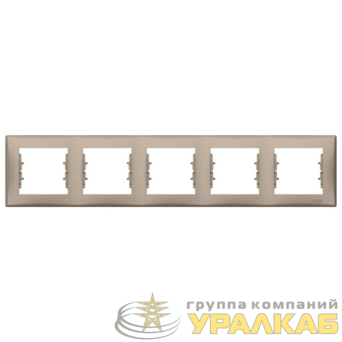 Рамка 5-м Sedna горизонт. титан SchE 