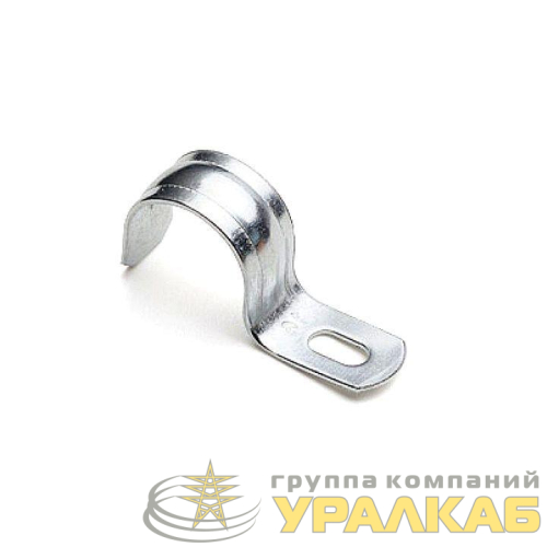 Скоба крепежная однолапковая d38-40мм метал. (уп.50шт) EKF 