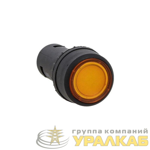 Кнопка SW2C-10D с подсветкой желт. NO EKF 