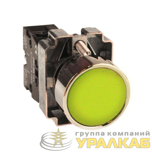 Кнопка BA51 желт. NO EKF 