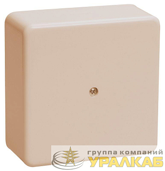 Коробка распаячная ОП 75х75х20 IP20 КМ41212-02 (6 клем. 6кв.мм) сл. кость IEK 