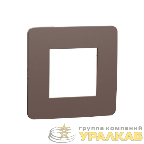 Рамка 1-м UNICA STUDIO шоколад/беж. SchE 
