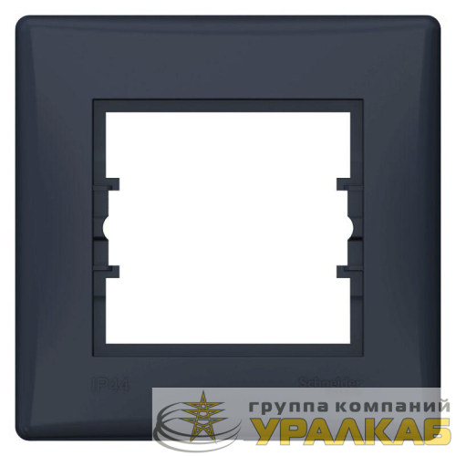 Рамка 1-м Sedna IP44 графит SchE 