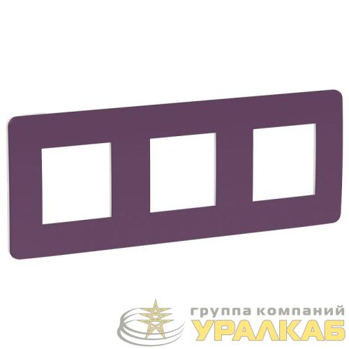 Рамка 3-м UNICA STUDIO лилов./бел. SchE 
