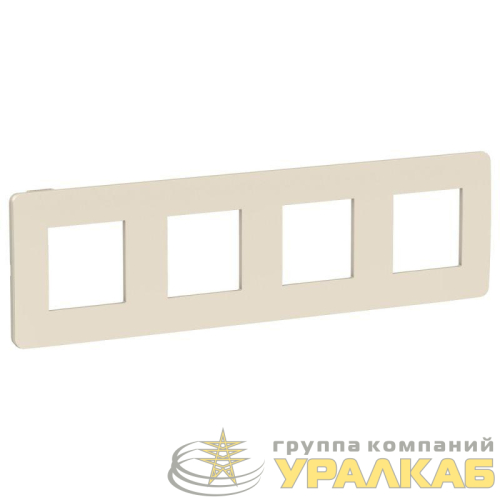Рамка 4-м UNICA STUDIO беж./беж. SchE 