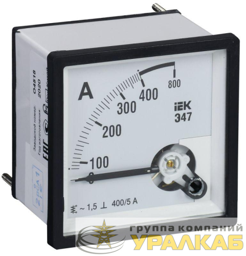 Амперметр Э47 96х96мм 400/5А кл. точн.1.5 IEK 
