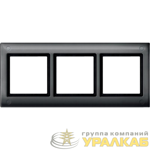 Рамка 3-м Merten с винт. креп. aquadesign SchE 