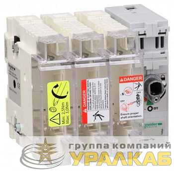 Корпус выключателя-разъединителя-предохранителя 3п 22х58 100А SchE 