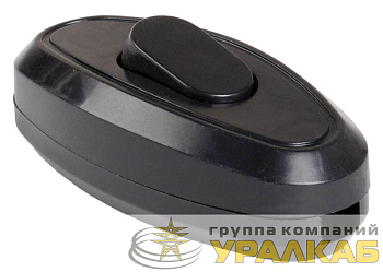Выключатель 1-кл. ВБ-01Ч разборный для бра черн. IEK 