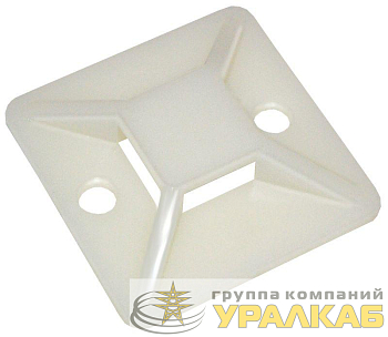 Площадка самокл. 30х30 под хомуты бел. (уп.20шт) IEK 