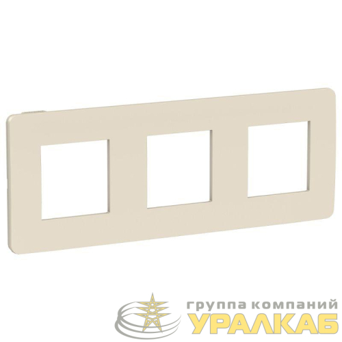 Рамка 3-м UNICA STUDIO беж./беж. SchE 