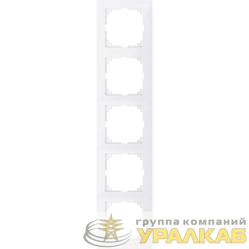 Рамка 5-м M-Pure полярно-бел. SchE 