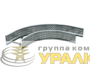 Угол для лестн. лотка горизонтальный 90град. 80х500 R-660 гор. цинк. DKC 