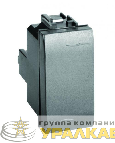 Переключатель промежуточный 1-кл. 1мод. 16А IP20 (инвертор) черн. DKC 