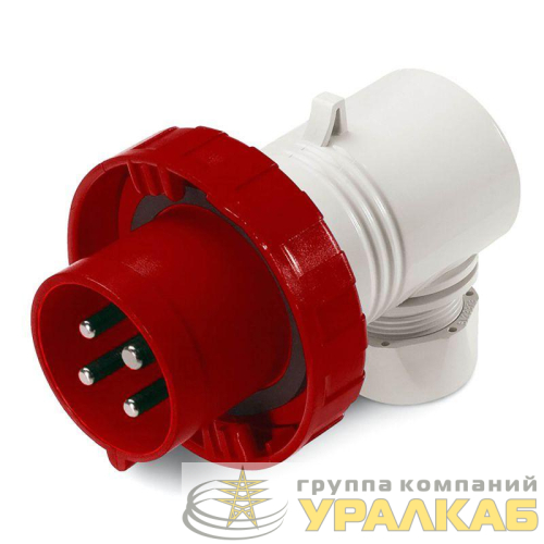Вилка кабельная угловая 32А 3P+E+N 400В IP67 DKC 