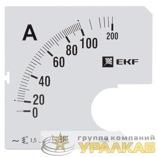 Шкала сменная для A961 100/5А-1.5 PROxima EKF 