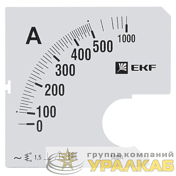 Шкала сменная для A961 500/5А-1.5 PROxima EKF 