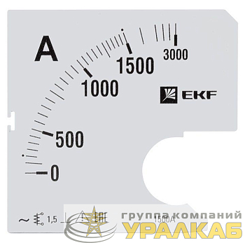 Шкала сменная для A961 1500/5А-1.5 PROxima EKF 