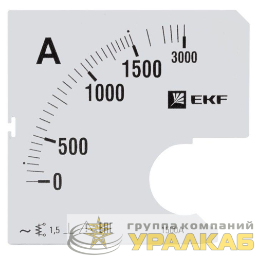 Шкала сменная для A961 1500/5А-1.5 PROxima EKF 