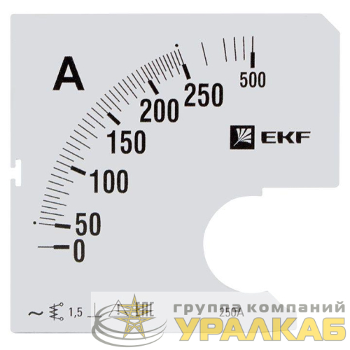Шкала сменная для A961 250/5А-1.5 PROxima EKF 